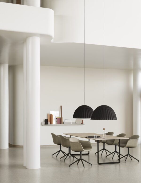MUUTO - 70/70 Spisebord 225X90, Oak Veneer/Anthracite Black - Billede 5