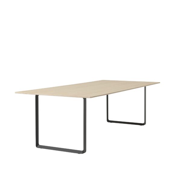 MUUTO - 70/70 Spisebord 225X90, Oak Veneer/Anthracite Black - Billede 2