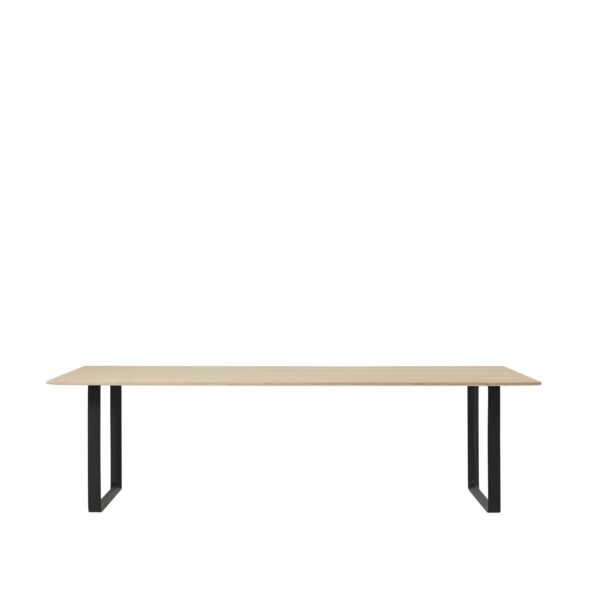MUUTO - 70/70 Spisebord 225X90, Oak Veneer/Anthracite Black
