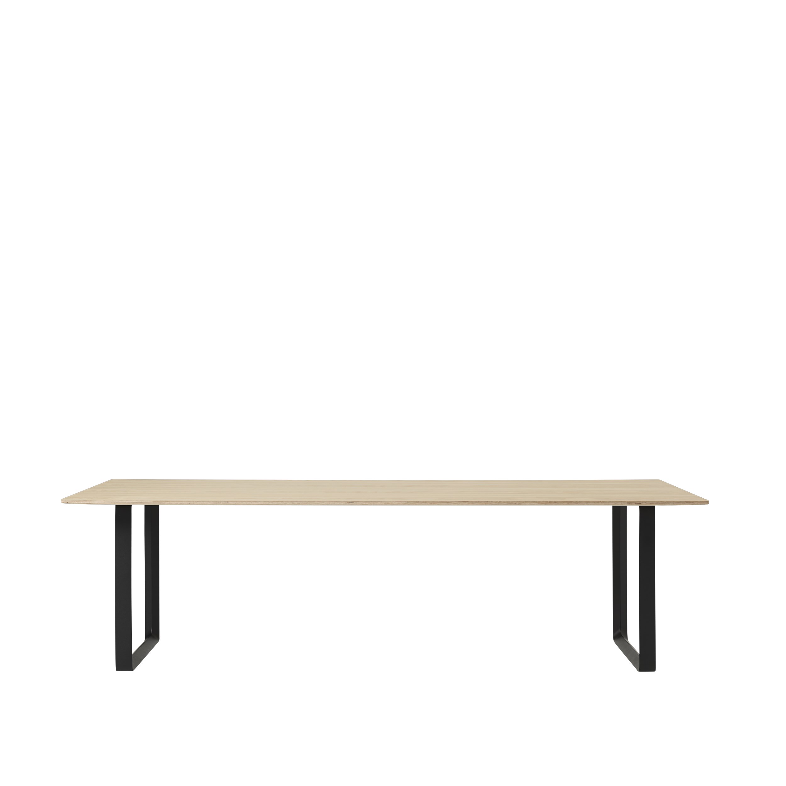 MUUTO - 70/70 Spisebord 225X90, Oak Veneer/Anthracite Black
