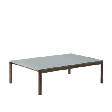 MUUTO - Couple Sofabord 120x84 - 3 Plain, Pale Blue/Dark Oak