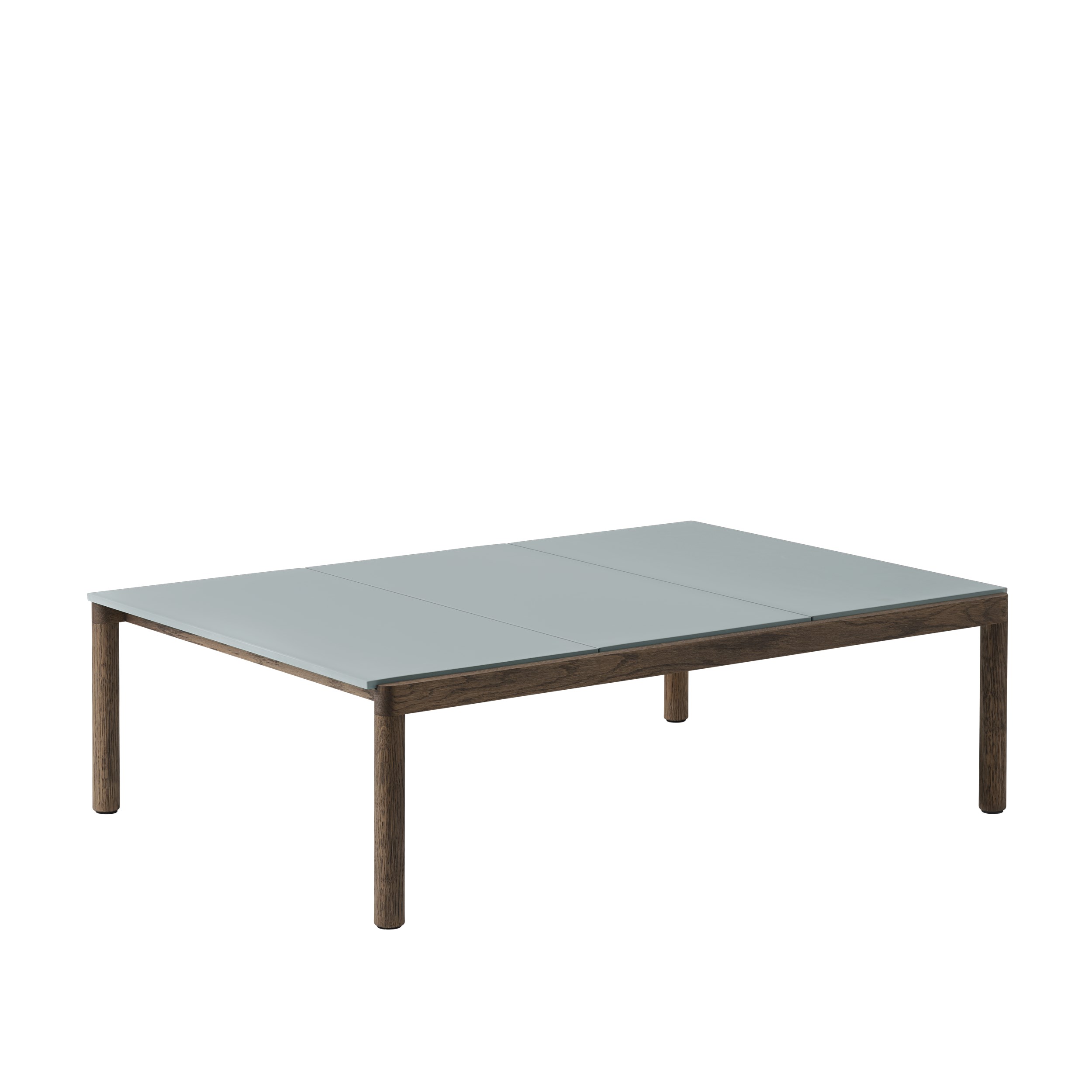 MUUTO - Couple Sofabord 120x84 - 3 Plain, Pale Blue/Dark Oak