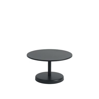 MUUTO - Linear Steel Udendørs Sofabord Ø70, Anthracite Black