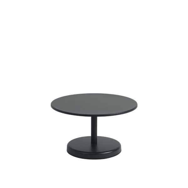 MUUTO - Linear Steel Udendørs Sofabord Ø70, Anthracite Black
