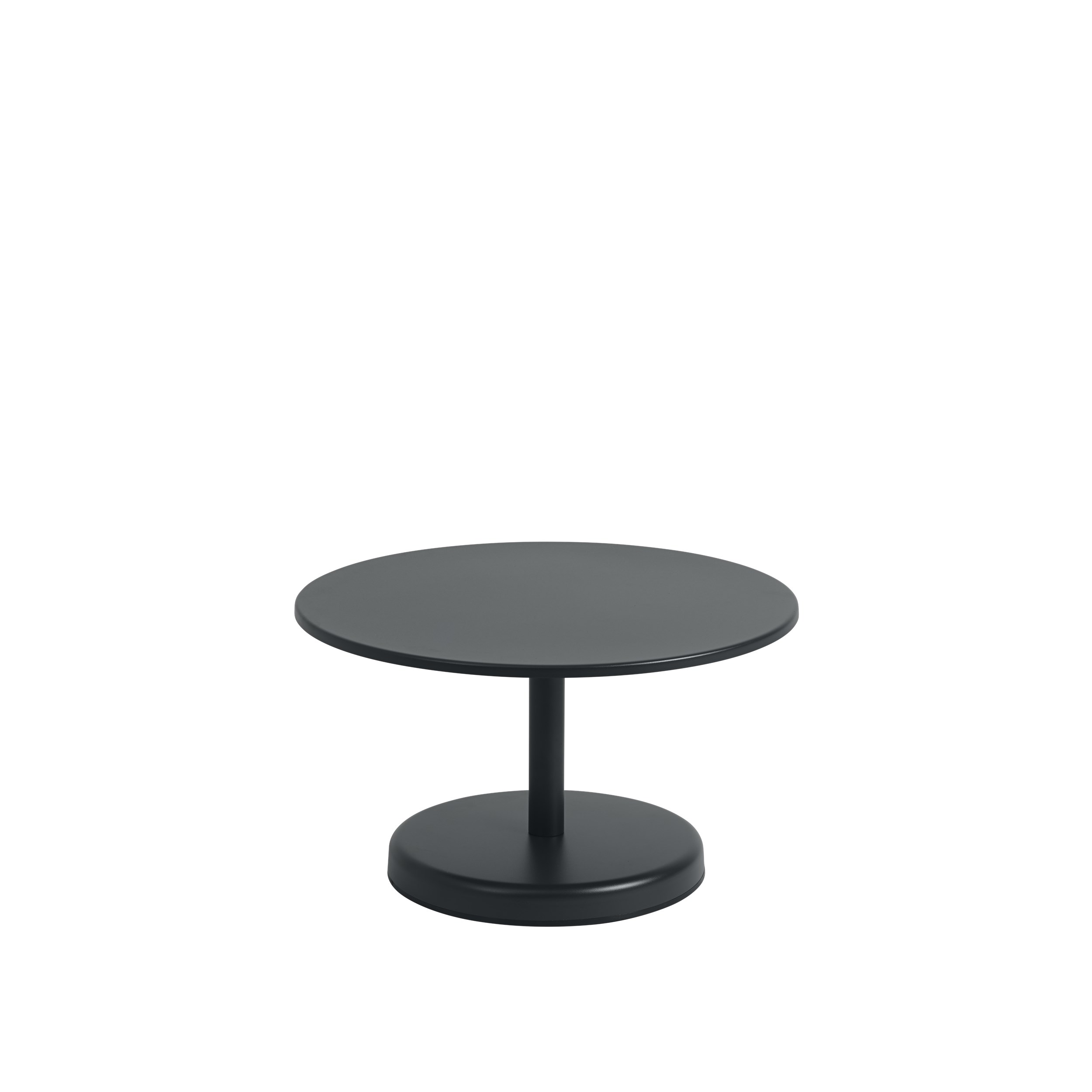 MUUTO - Linear Steel Udendørs Sofabord Ø70, Anthracite Black