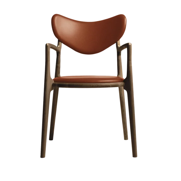 RO COLLECTION - Salon Spisebordsstol, Smoked Oak/Standard Leather Calvados