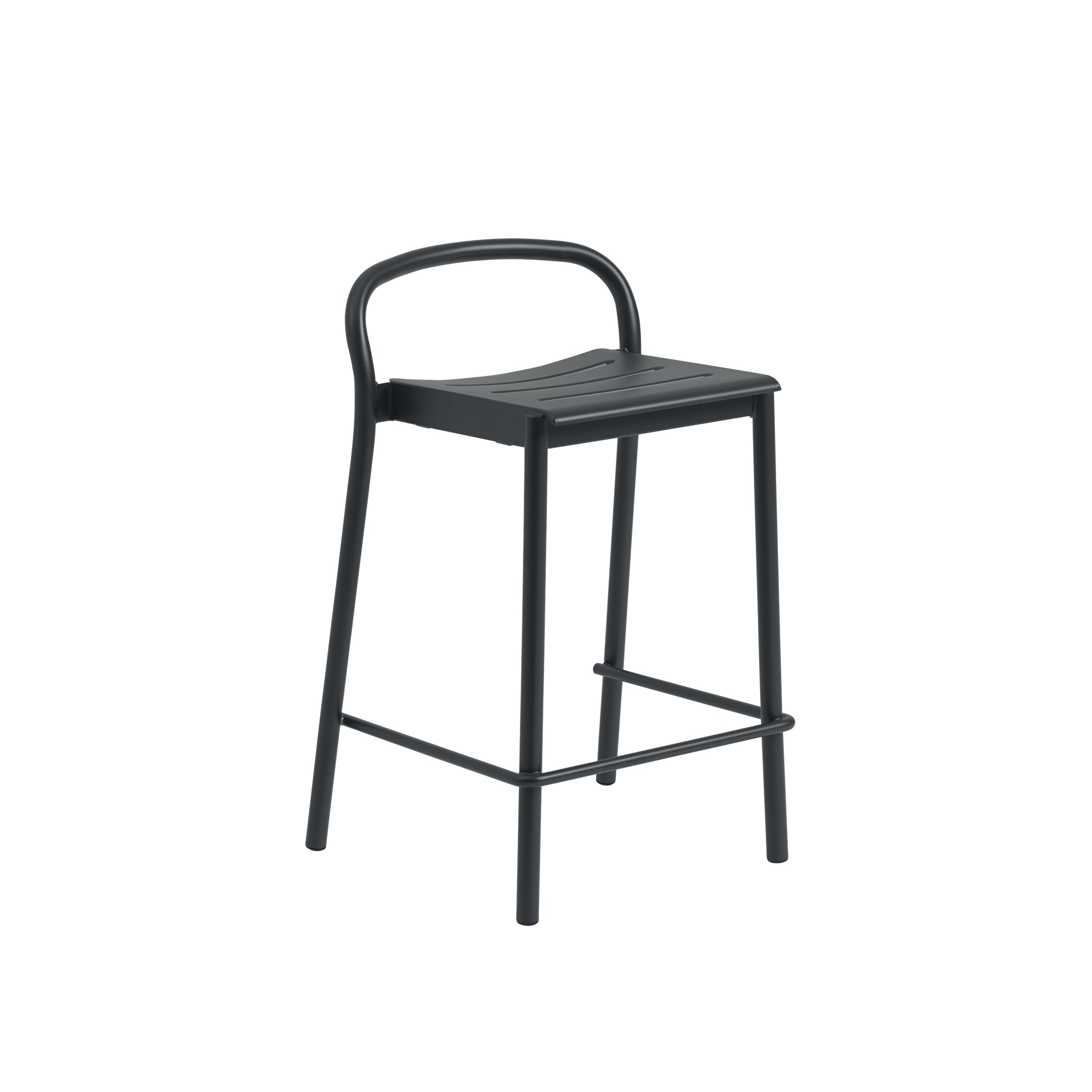 MUUTO - Linear Steel Barstol H65, Anthracite Black