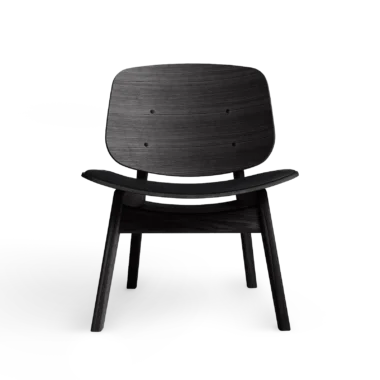 RO COLLECTION - Pandora Loungestol, Black Oak/Exclusive Leather Black