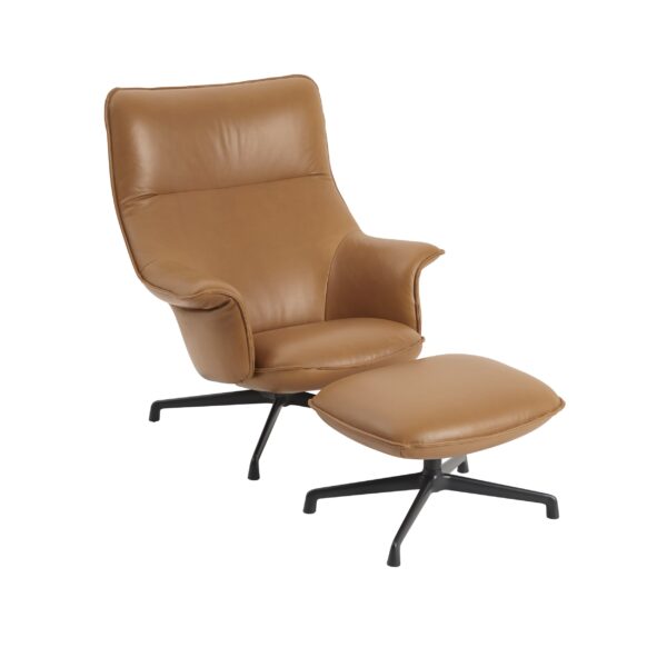 MUUTO - Doze Lænestol High, Cognac/Anthracite Black - Billede 3
