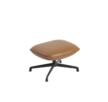 MUUTO - Doze Ottoman, Cognac/Anthracite Black