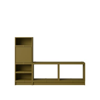 MUUTO - Stacked Opbevaringssystem Hallway 1, Brown Green