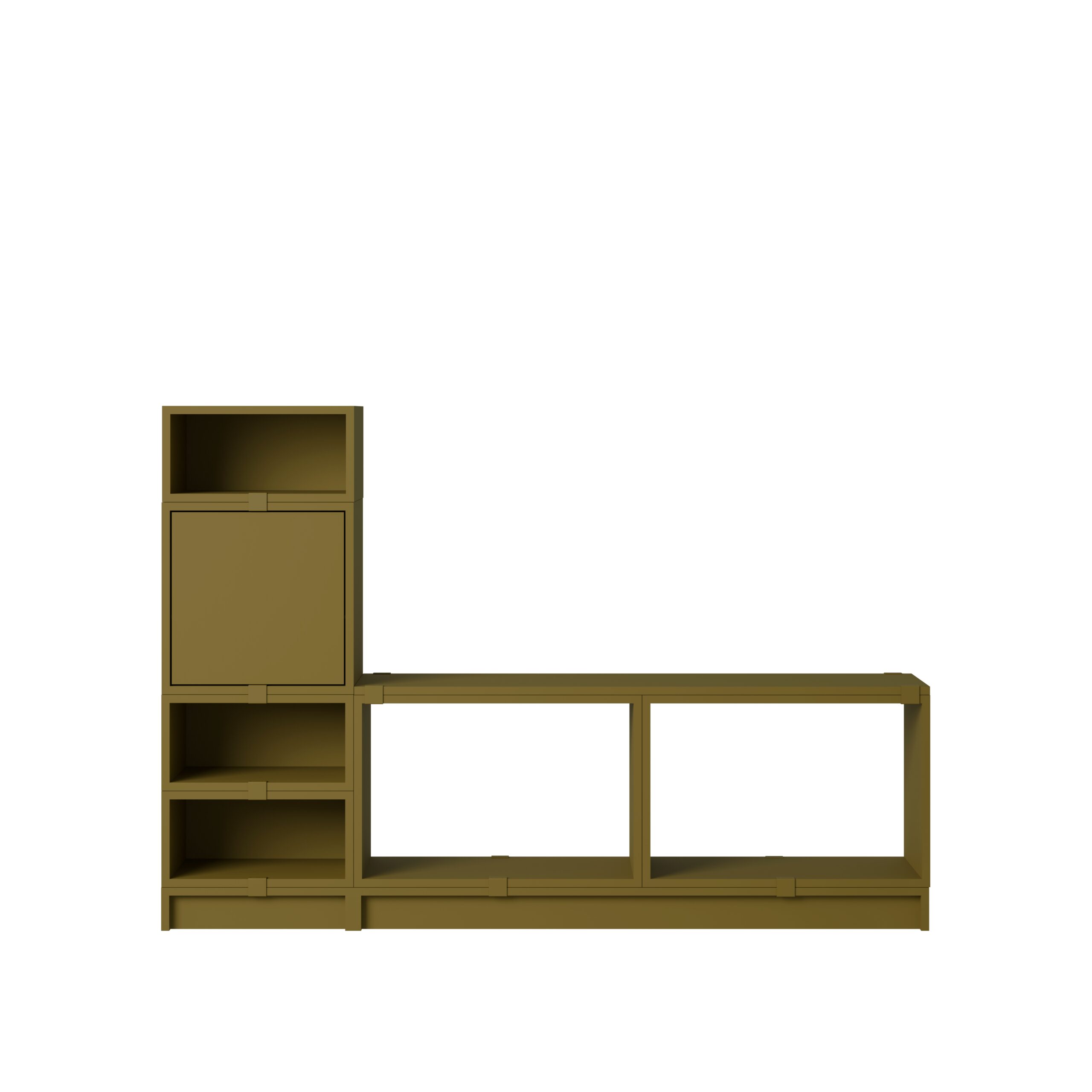 MUUTO - Stacked Opbevaringssystem Hallway 1, Brown Green