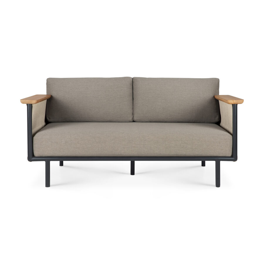 ETHNICRAFT - Corbey Udendørs Loungesofa, Black/Silt