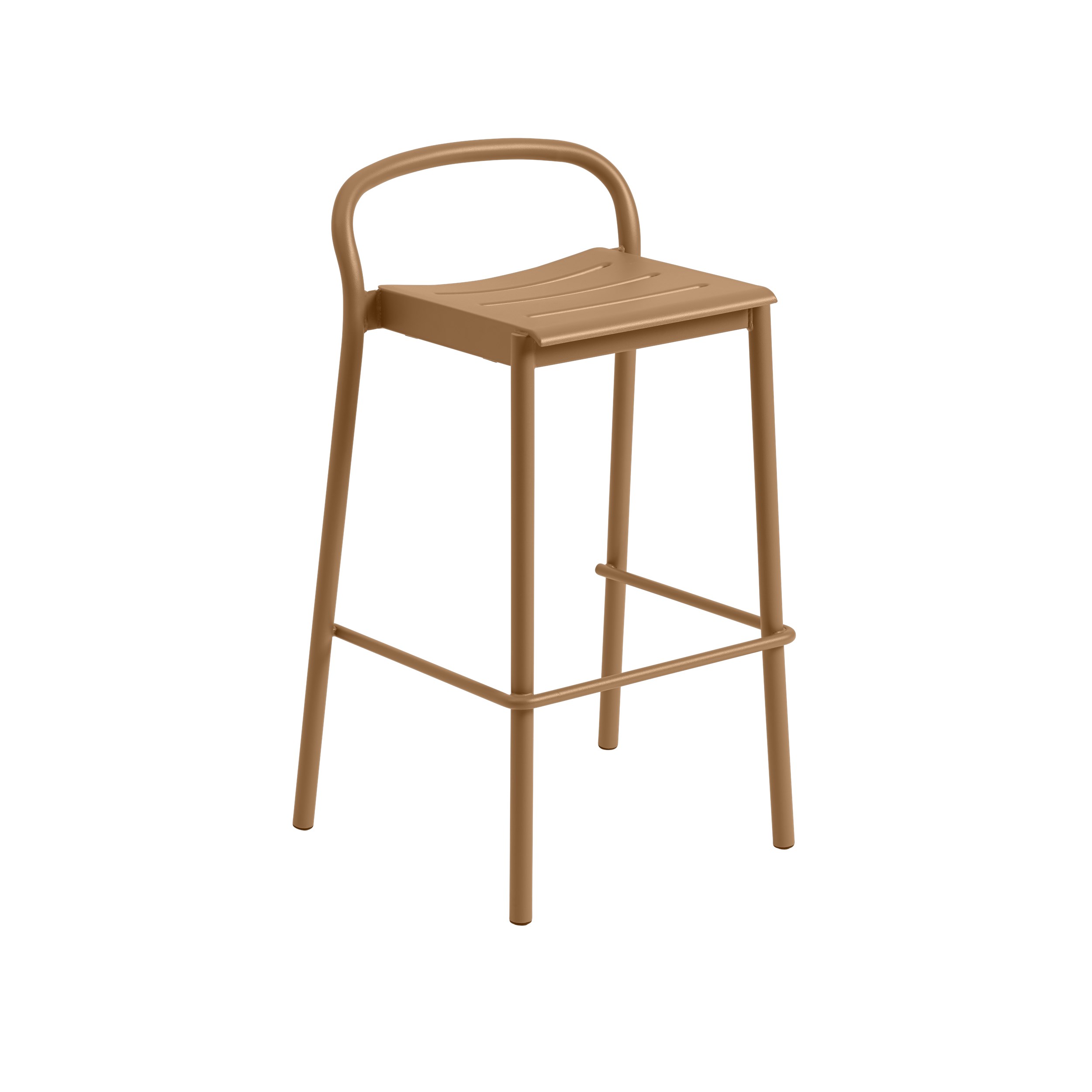 MUUTO - Linear Steel Barstol H75, Burnt Orange