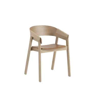 MUUTO - Cover Armstol, Refine Leather Cognac/Oak