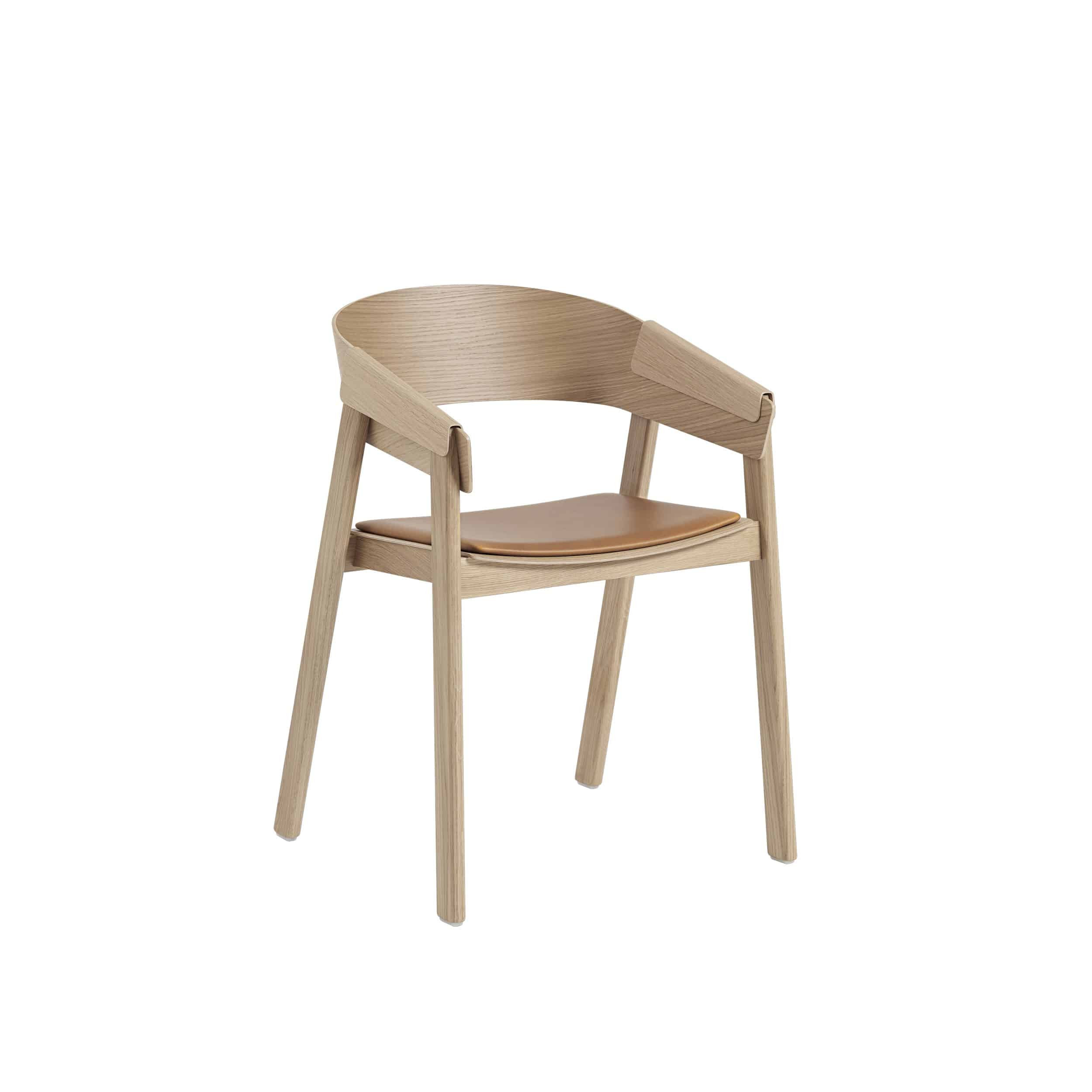 MUUTO - Cover Armstol, Refine Leather Cognac/Oak