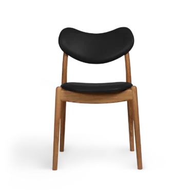 RO COLLECTION - Hybrid Spisebordsstol, Oak/Exclusive Leather Black
