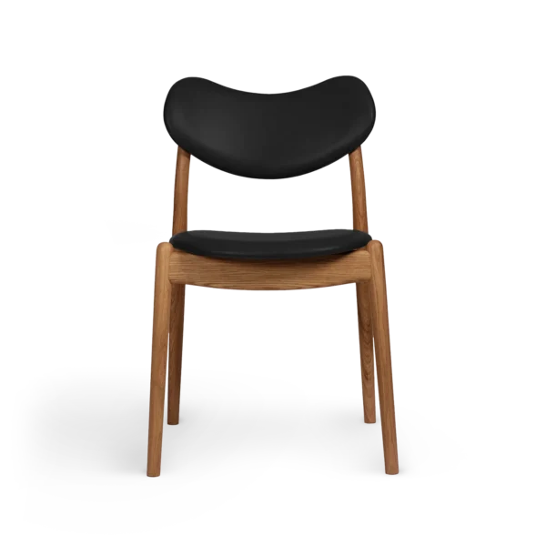 RO COLLECTION - Hybrid Spisebordsstol, Oak/Exclusive Leather Black