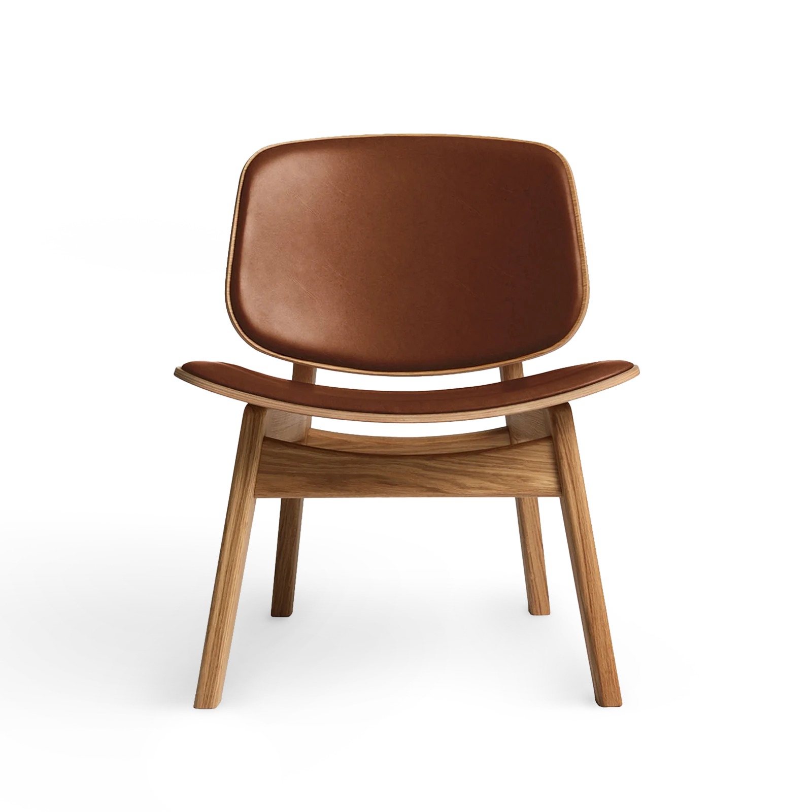 RO COLLECTION - Pandora Loungestol, Oak/Supreme Leather Nougat