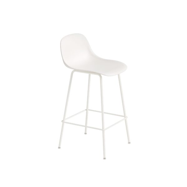 MUUTO - Fiber Barstol Tube Base 75, Natural White