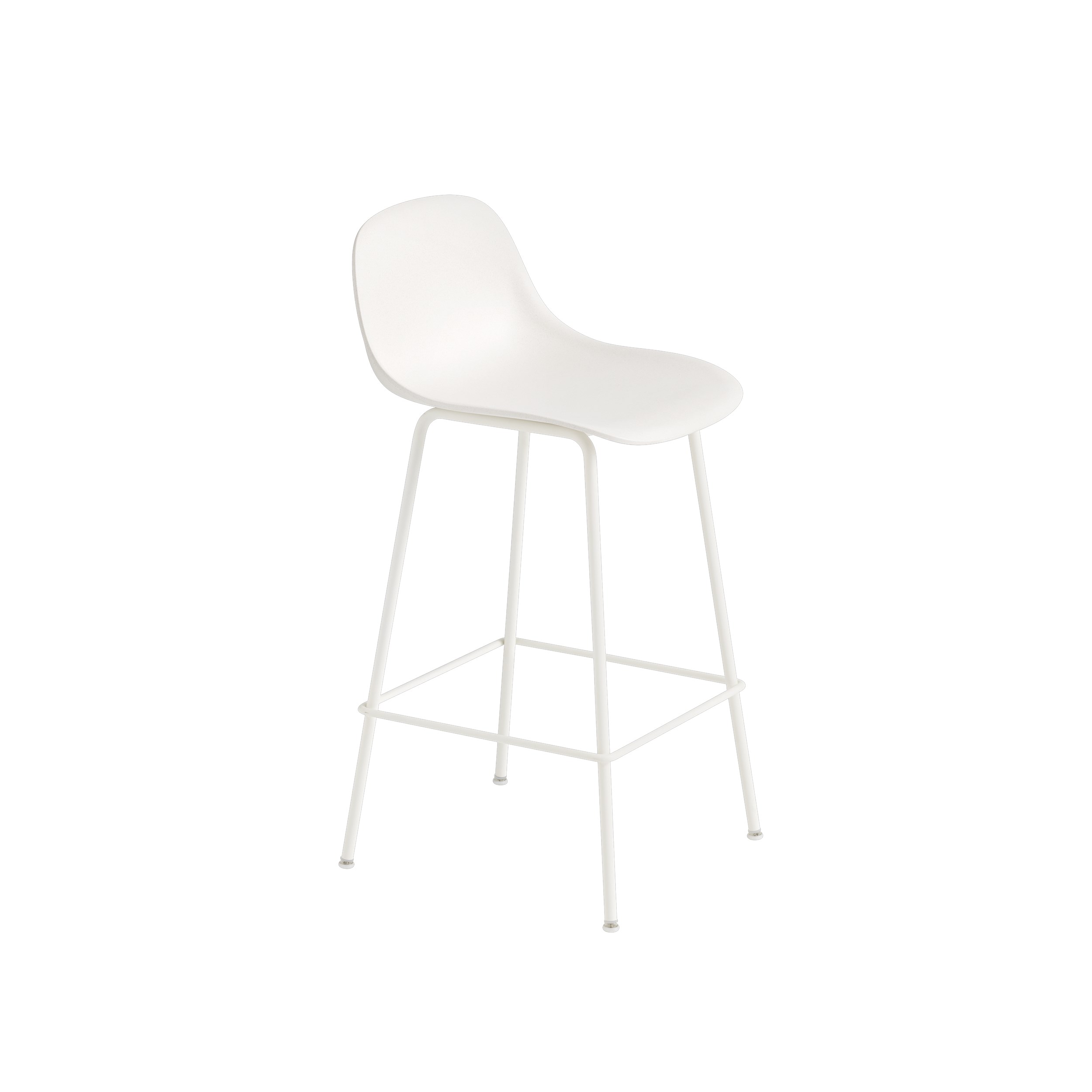 MUUTO - Fiber Barstol Tube Base 75, Natural White