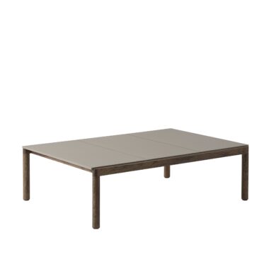 MUUTO - Couple Sofabord 120x84 - 3 Plain, Taupe/Dark Oak