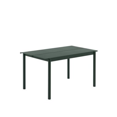 MUUTO - Linear Steel Havebord 140x75, Dark Green