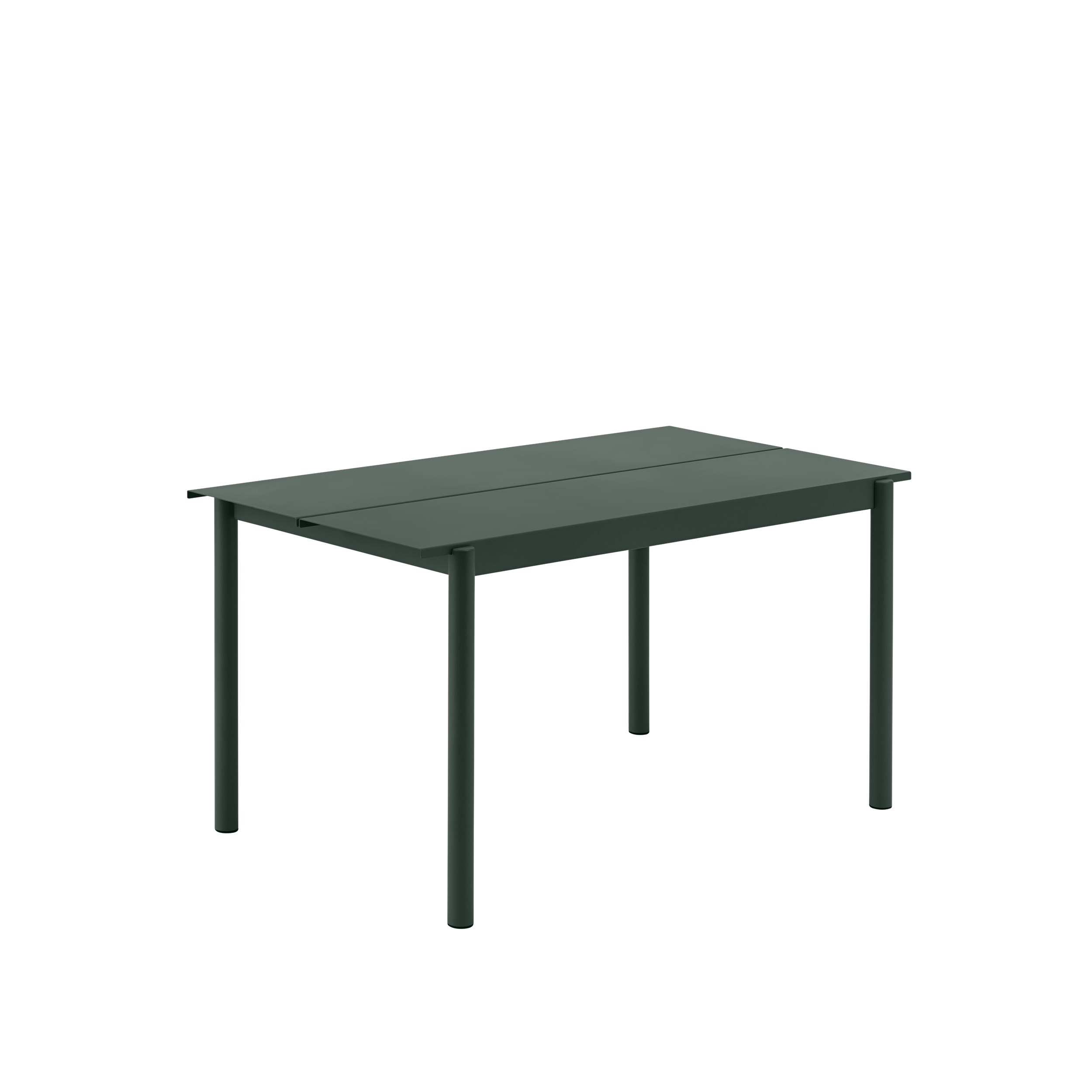 MUUTO - Linear Steel Havebord 140x75, Dark Green