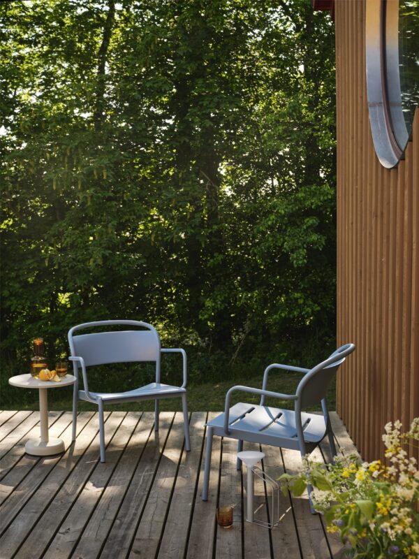 MUUTO - Linear Udendørs Loungestol, Pale Blue - Billede 5