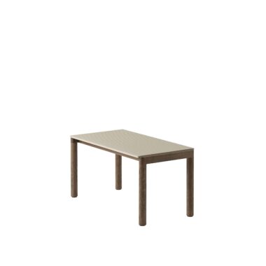 MUUTO - Couple Sofabord 40x84 - 1 Wavy, Sand/Dark Oak