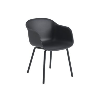 MUUTO - Fiber Udendørs Armstol, Anthracite Black