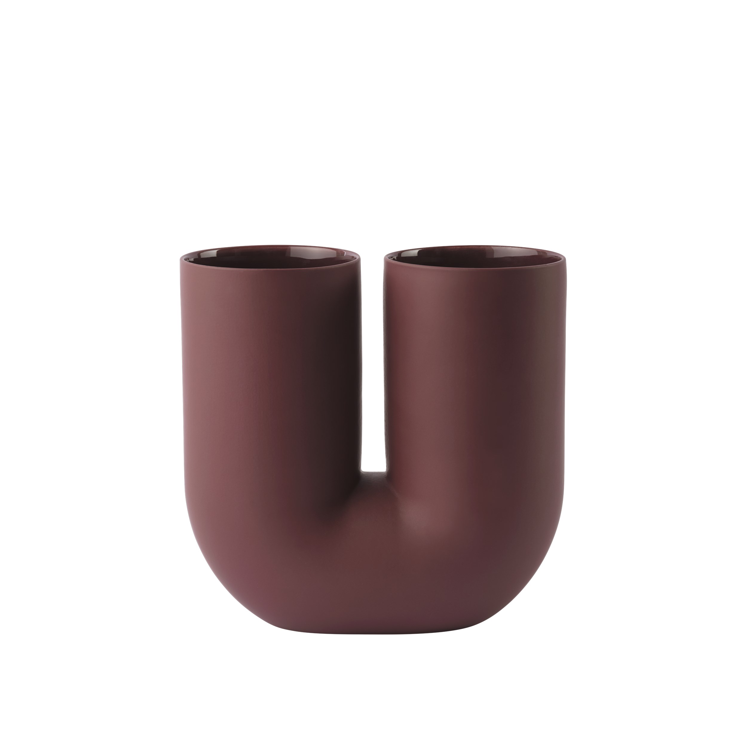 MUUTO - Kink Vase H26, Deep Red