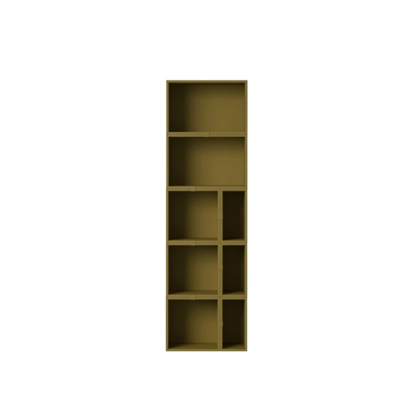 MUUTO - Stacked Opbevaringssystem Bookcase 7, Brown Green
