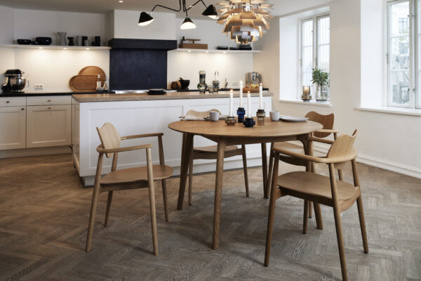 RO COLLECTION - Salon Spisebord Ø120, Oiled Oak - Billede 2