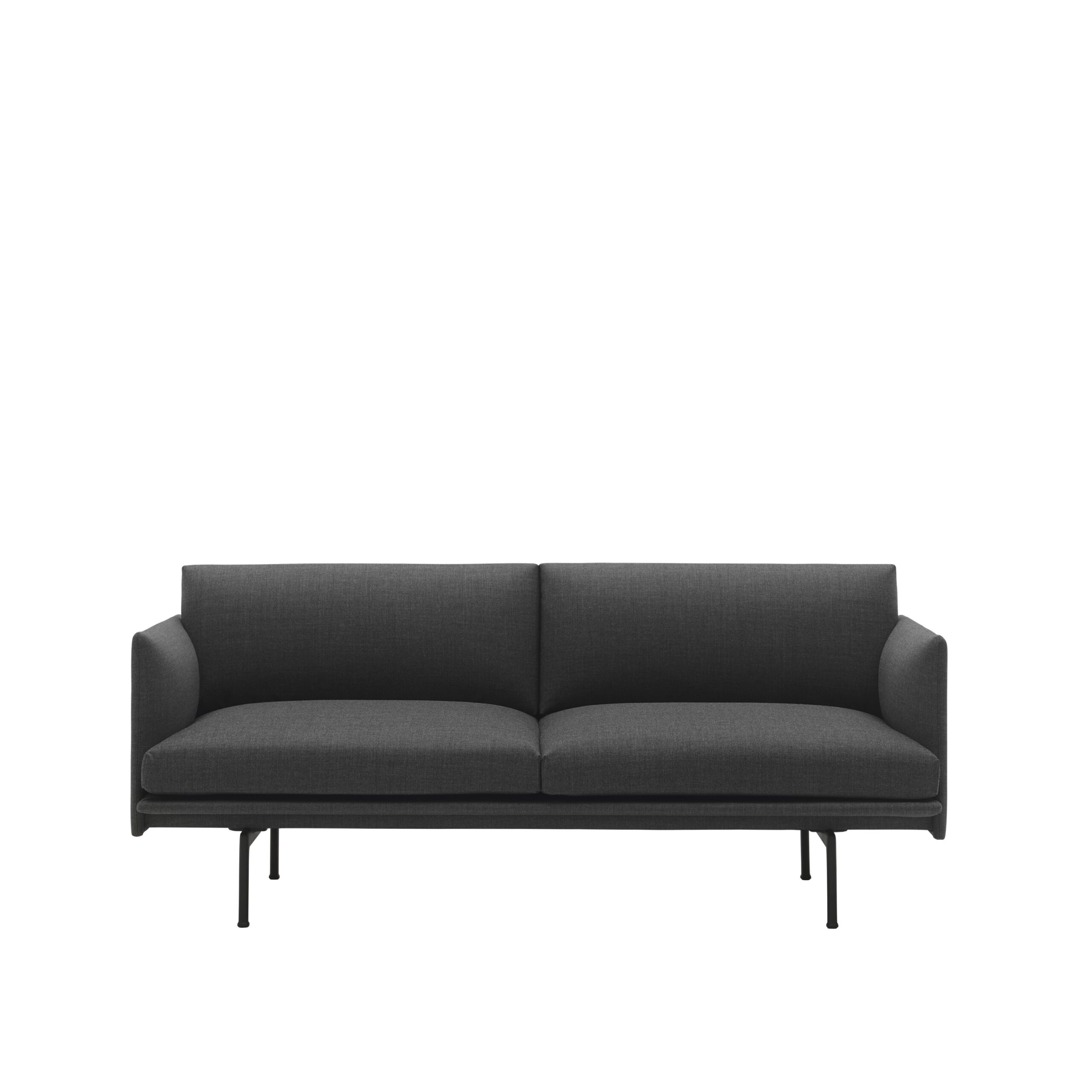 MUUTO - Outline Sofa 2-seater, Remix 163/Black