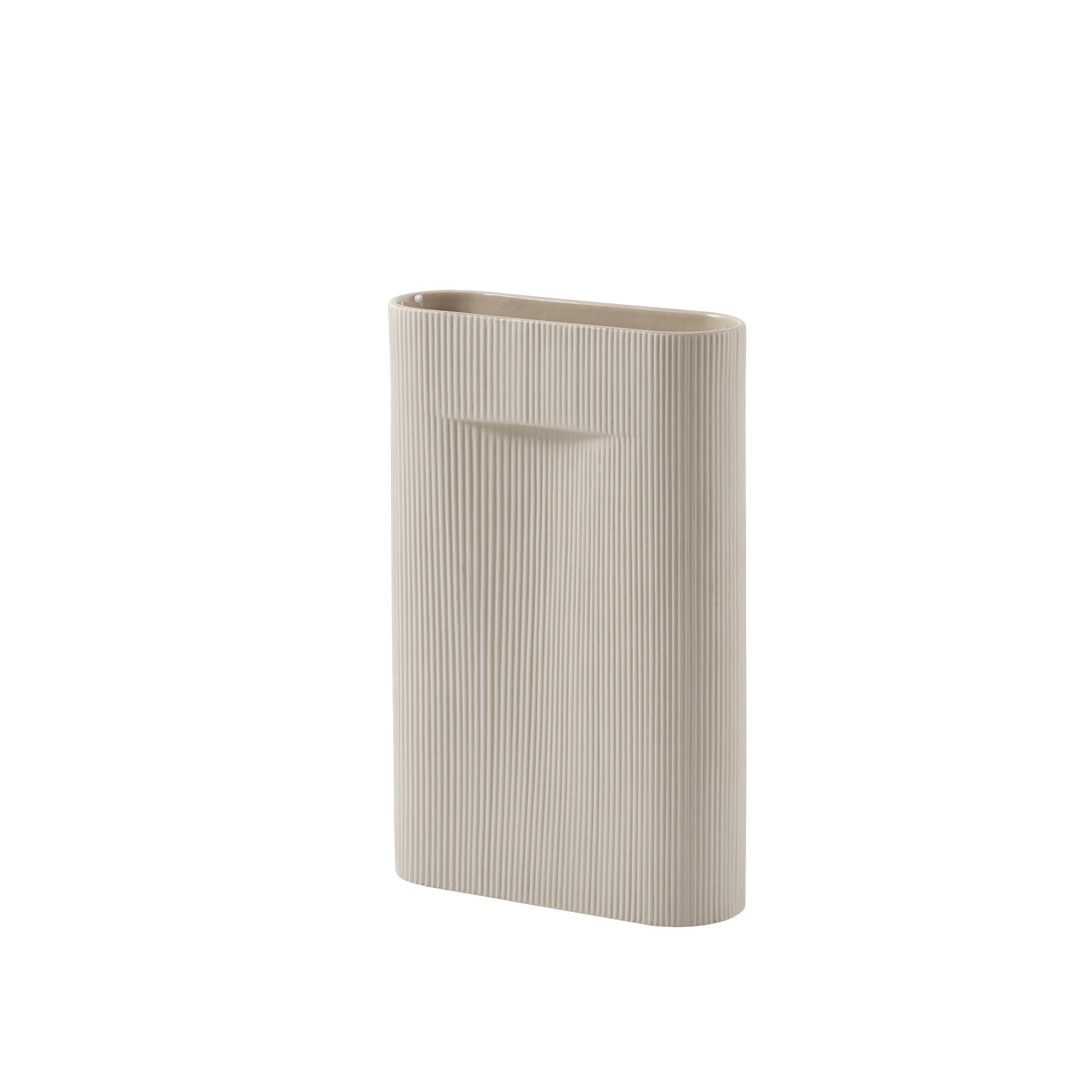 MUUTO - Ridge Vase H48, Beige