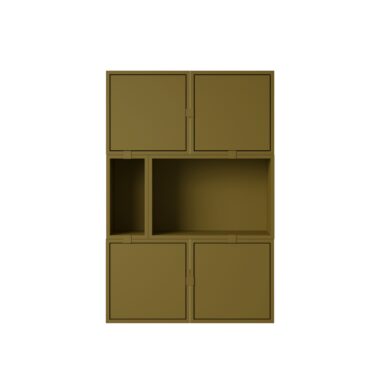 MUUTO - Stacked Opbevaringssystem Sideboard 4, Brown Green