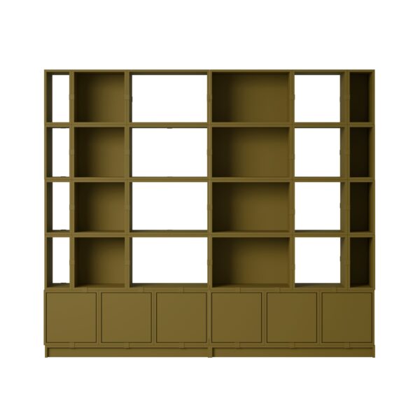 MUUTO - Stacked Opbevaringssystem Office 1, Brown Green