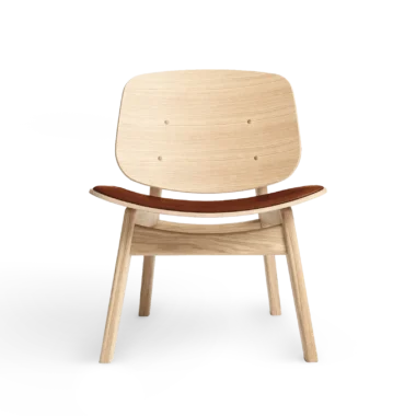 RO COLLECTION - Pandora Loungestol, Soaped Oak/Exclusive Leather Cognac