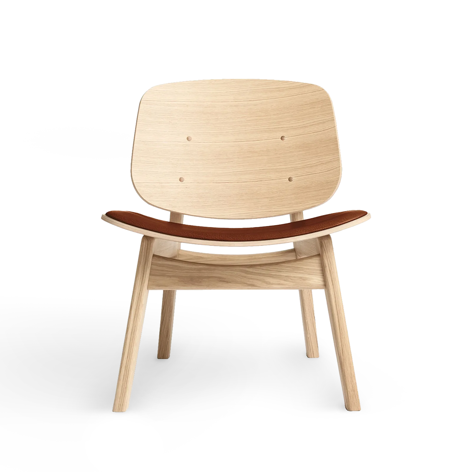 RO COLLECTION - Pandora Loungestol, Soaped Oak/Exclusive Leather Cognac