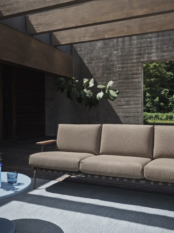 MUUTO - Settle Udendørs Sofa 3 Pers, Weave 5/Taupe - Billede 3