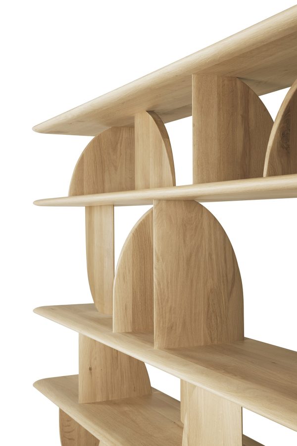 ETHNICRAFT - Geometric Reol, Oak - Billede 3