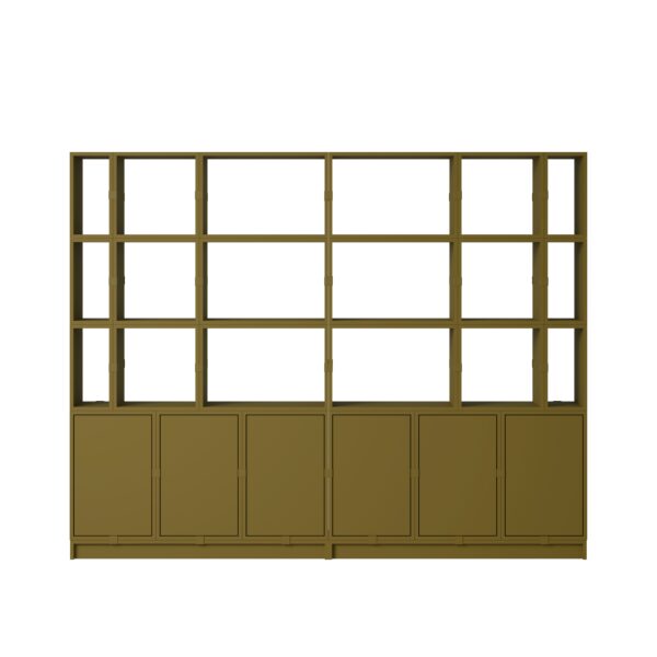 MUUTO - Stacked Opbevaringssystem Office 2, Brown Green