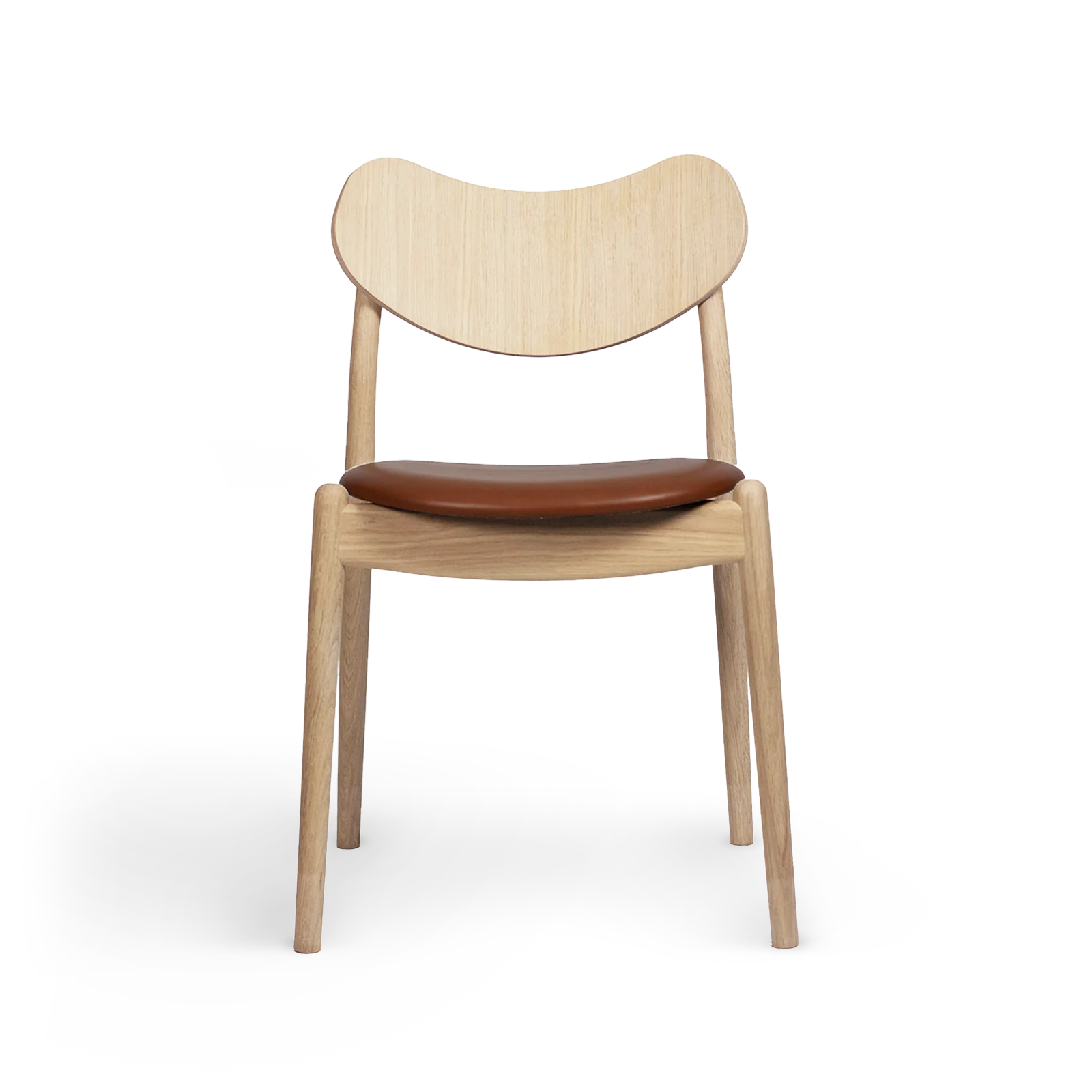 RO COLLECTION - Hybrid Spisebordsstol, Soaped Oak/Supreme Leather Nougat
