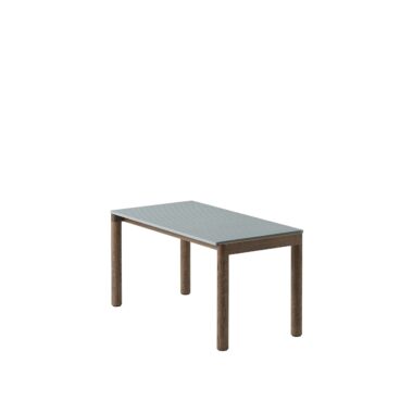 MUUTO - Couple Sofabord 40x84 - 1 Wavy, Light Blue/Dark Oak
