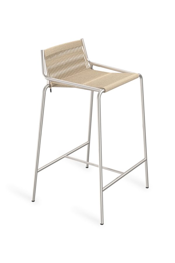 THORUP - Noel Barstol H67, Stål/Natural Linned - Billede 2