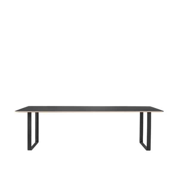 MUUTO - 70/70 Spisebord 255X108, Black Linoleum/Anthracite Black