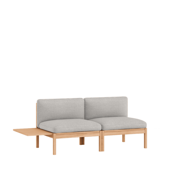 MOEBE - Modulsofa 2 Seater m. Sidebord, Autumn 101