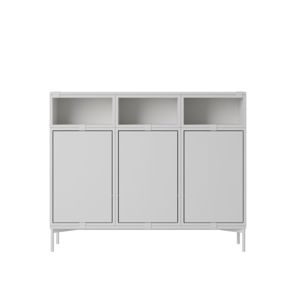 MUUTO - Stacked Opbevaringssystem Sideboard 3, Grey