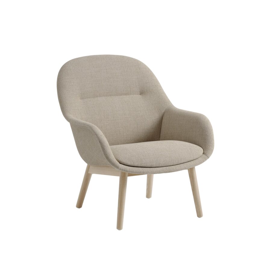 MUUTO - Fiber Loungestol - Wood, Ecriture 240/Oak